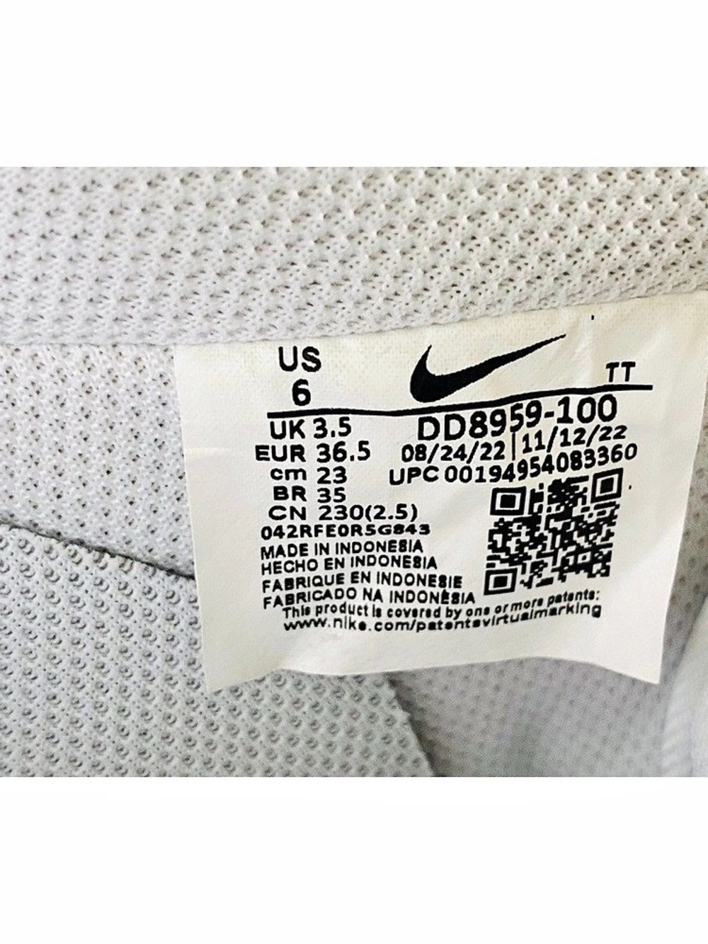 Nike Air Force 1 '07 Low White Sneakers US 6 Women’s Shoes - Picture 6 of 12
